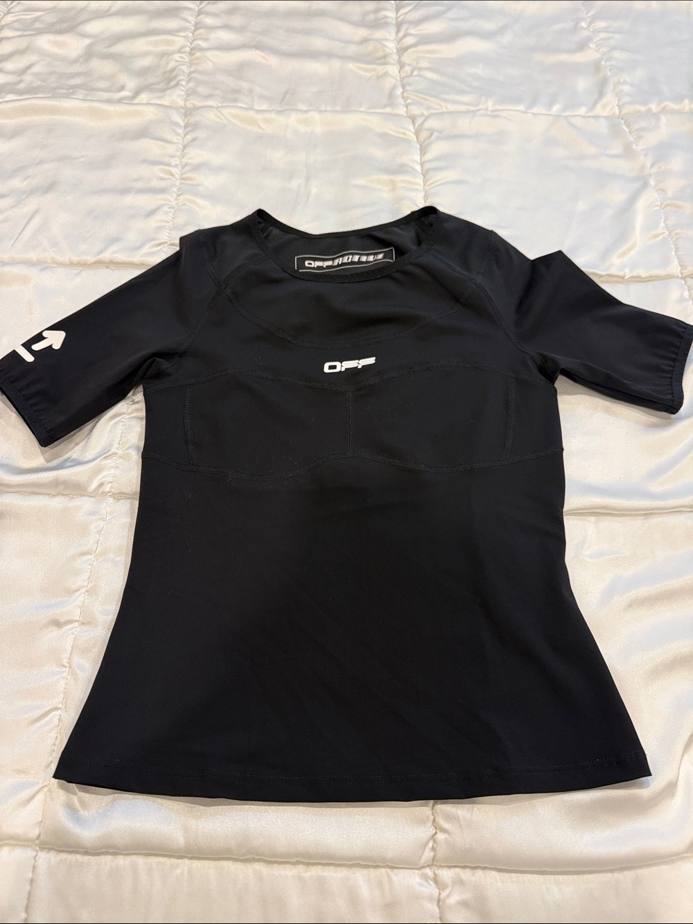 Off-White Black Short-Sleeve Logo Tee